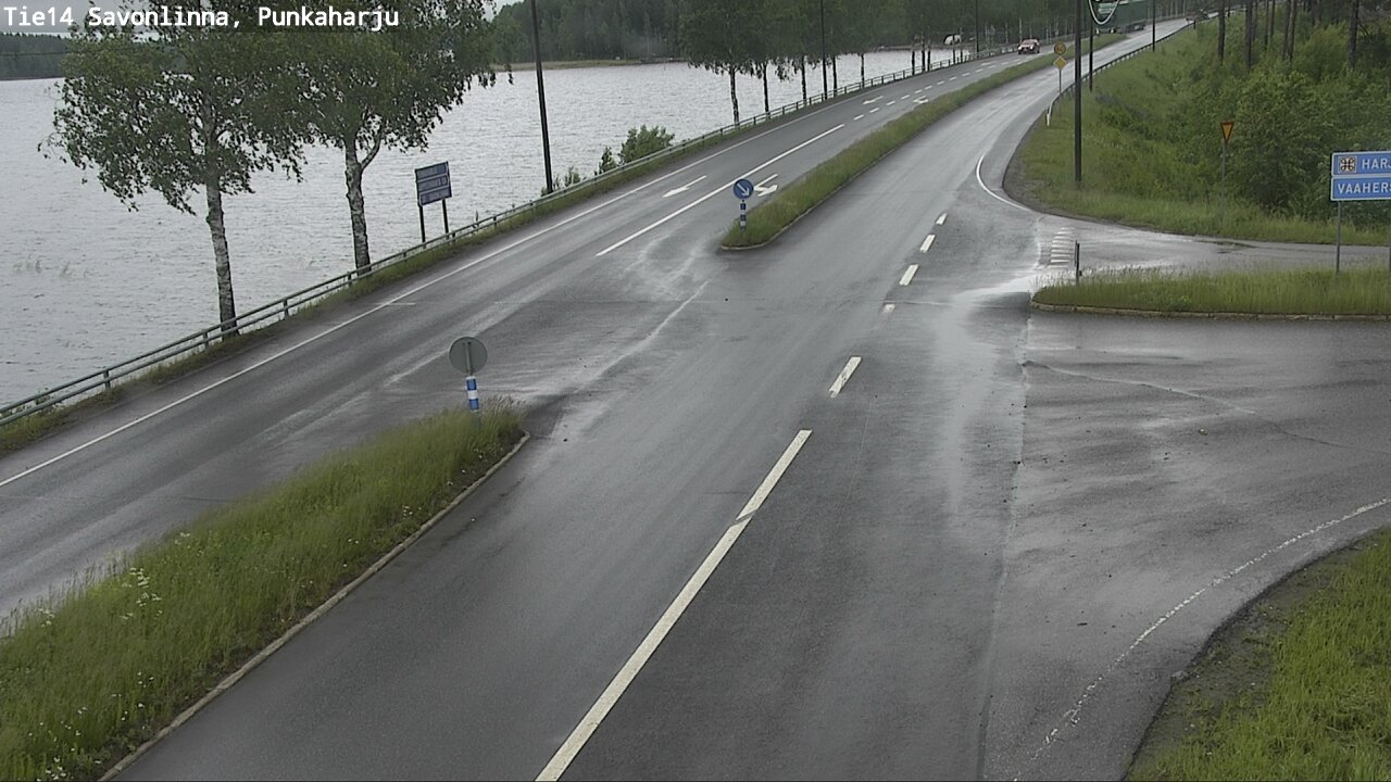Weather Camera Image Väg 14 Savonlinna, Punkaharju, Savonlinna, Etelä-Savo