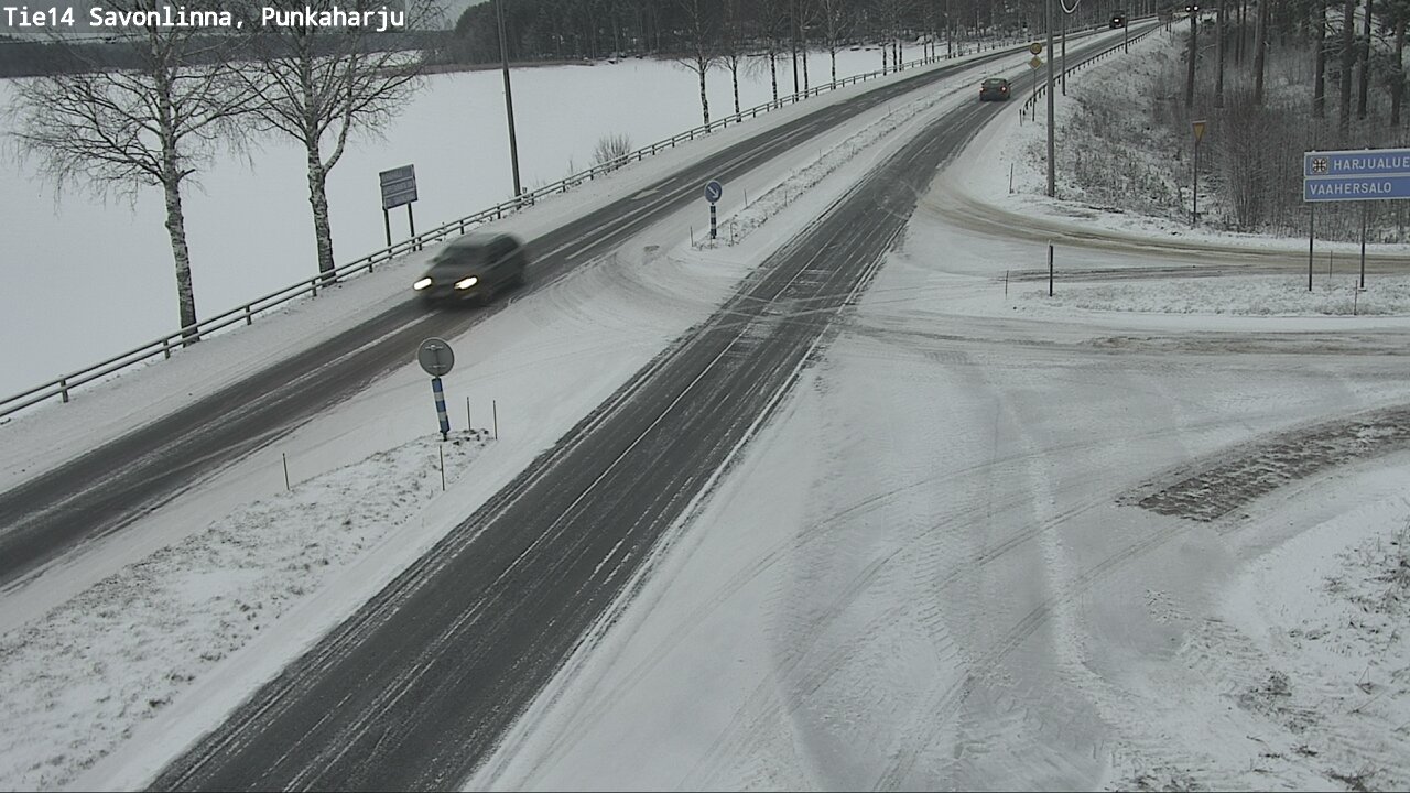 Weather Camera Image Väg 14 Savonlinna, Punkaharju, Savonlinna, Etelä-Savo