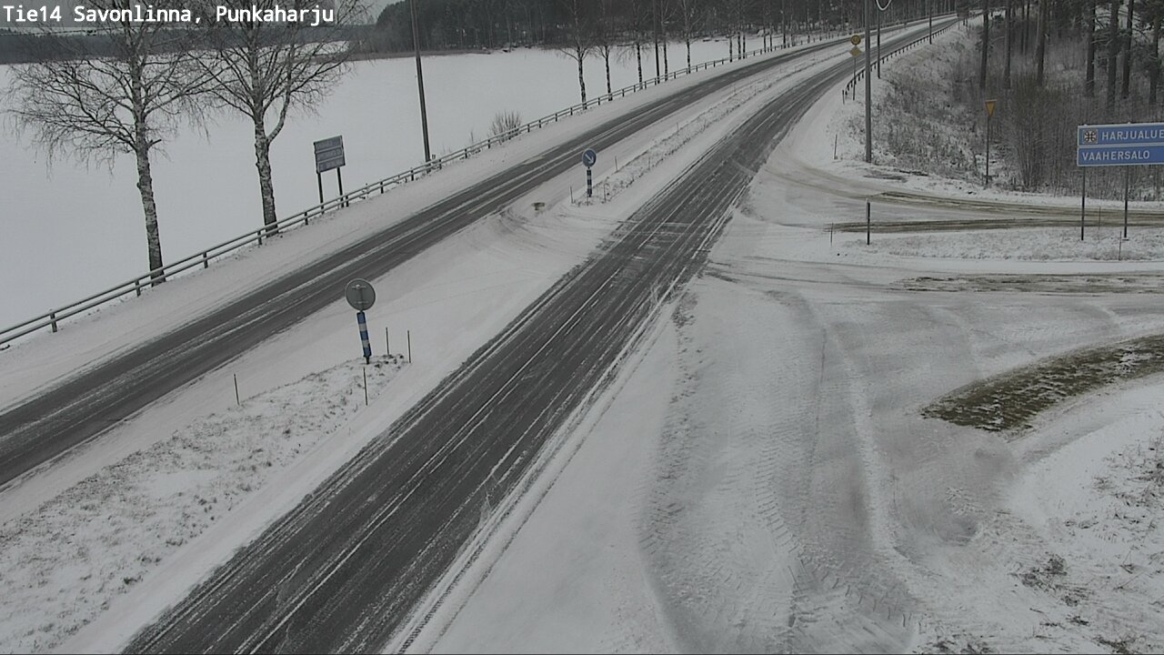 Weather Camera Image Väg 14 Savonlinna, Punkaharju, Savonlinna, Etelä-Savo