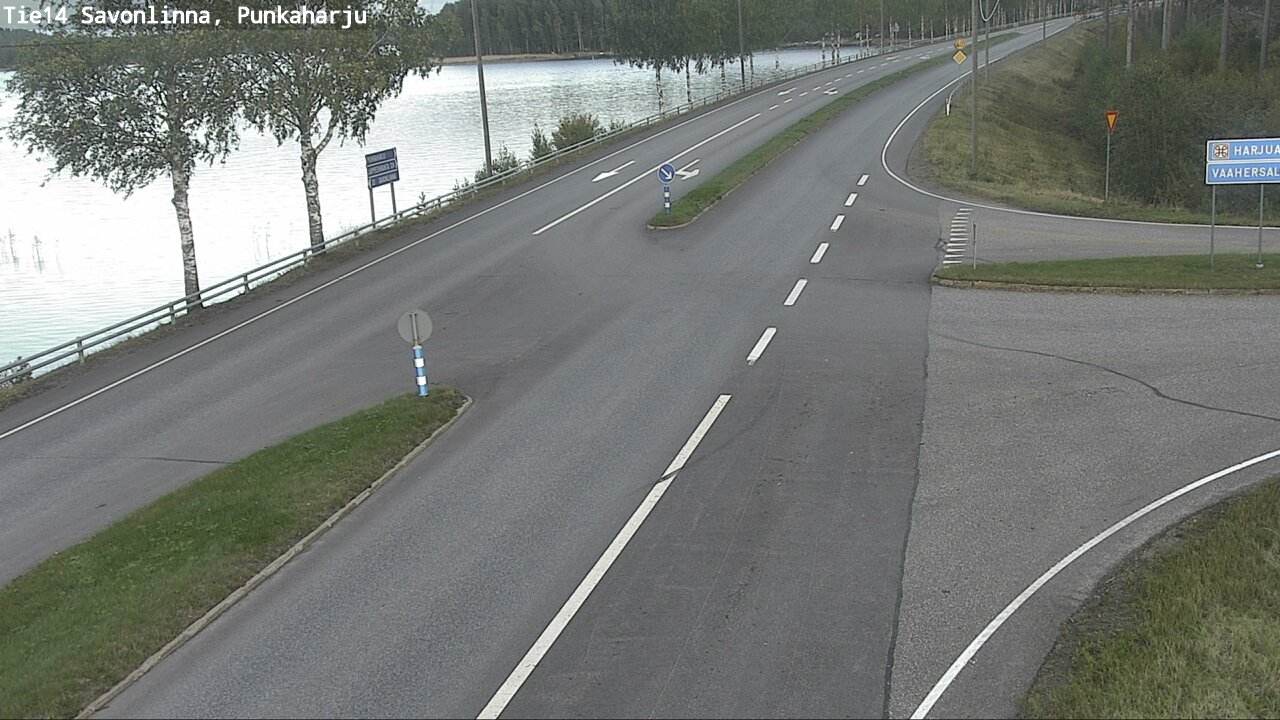 Weather Camera Image Väg 14 Savonlinna, Punkaharju, Savonlinna, Etelä-Savo