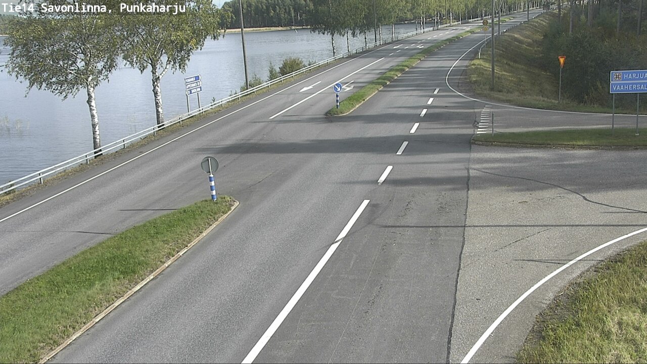 Weather Camera Image Väg 14 Savonlinna, Punkaharju, Savonlinna, Etelä-Savo