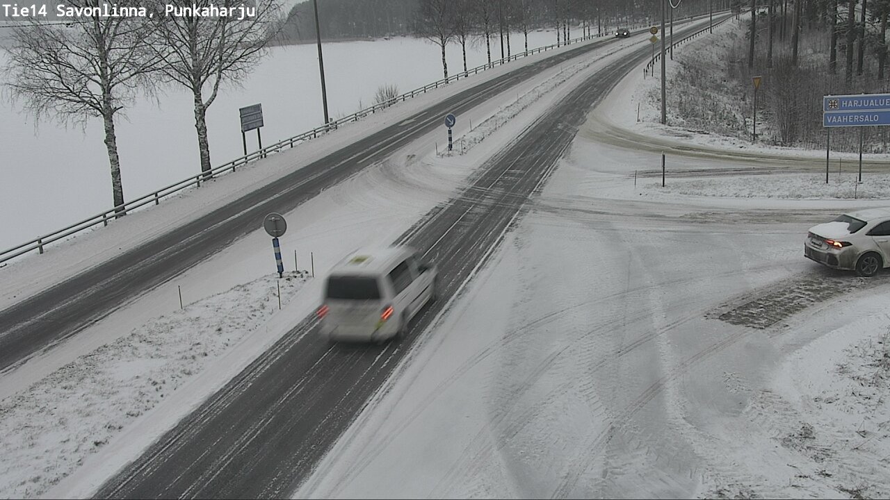 Weather Camera Image Väg 14 Savonlinna, Punkaharju, Savonlinna, Etelä-Savo