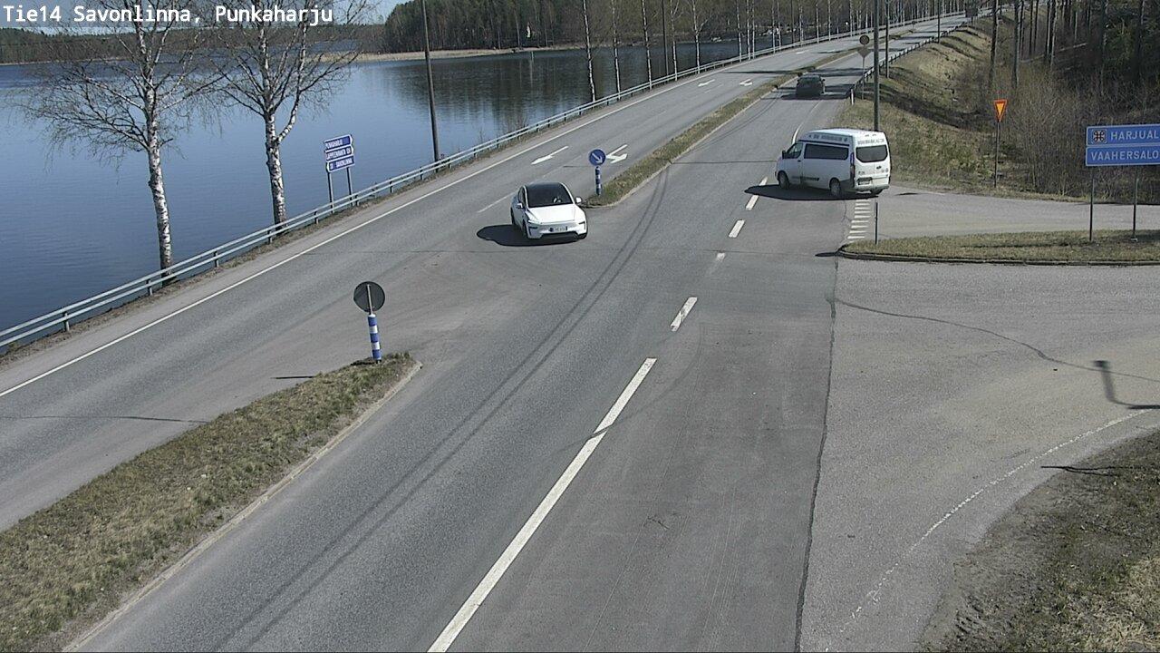 Weather Camera Image Väg 14 Savonlinna, Punkaharju, Savonlinna, Etelä-Savo