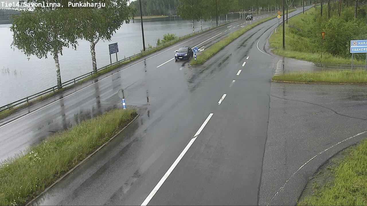Weather Camera Image Väg 14 Savonlinna, Punkaharju, Savonlinna, Etelä-Savo
