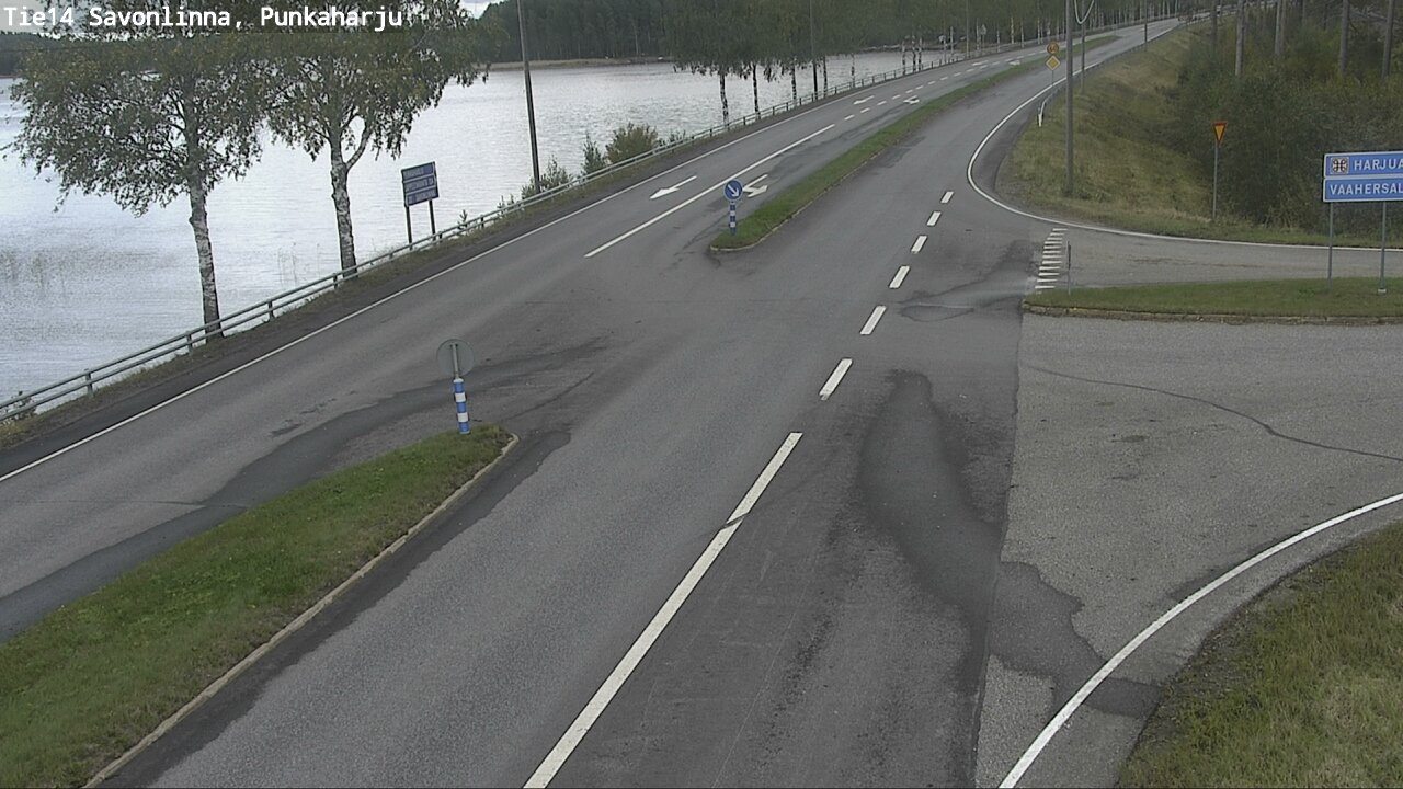 Weather Camera Image Väg 14 Savonlinna, Punkaharju, Savonlinna, Etelä-Savo