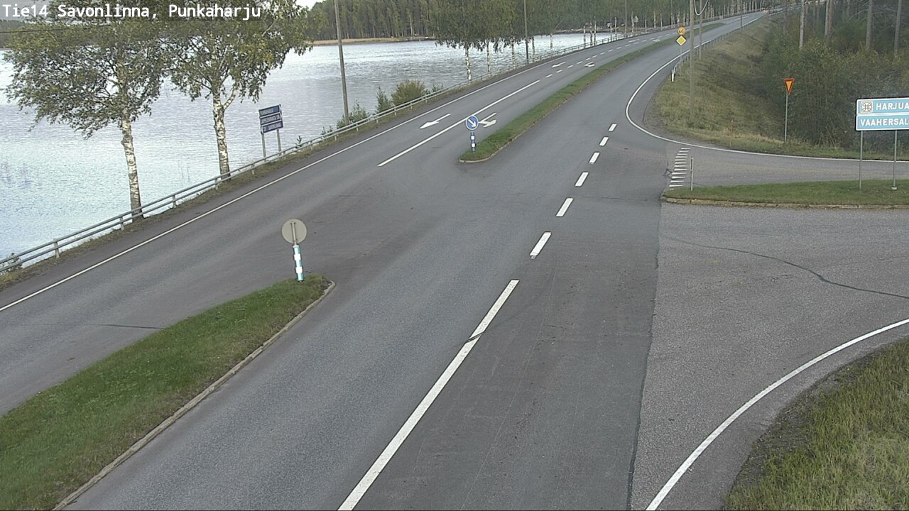 Weather Camera Image Väg 14 Savonlinna, Punkaharju, Savonlinna, Etelä-Savo