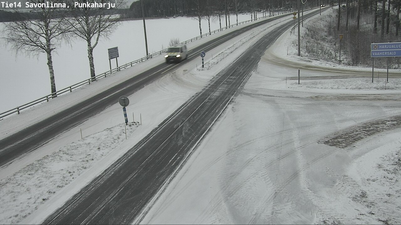 Weather Camera Image Väg 14 Savonlinna, Punkaharju, Savonlinna, Etelä-Savo