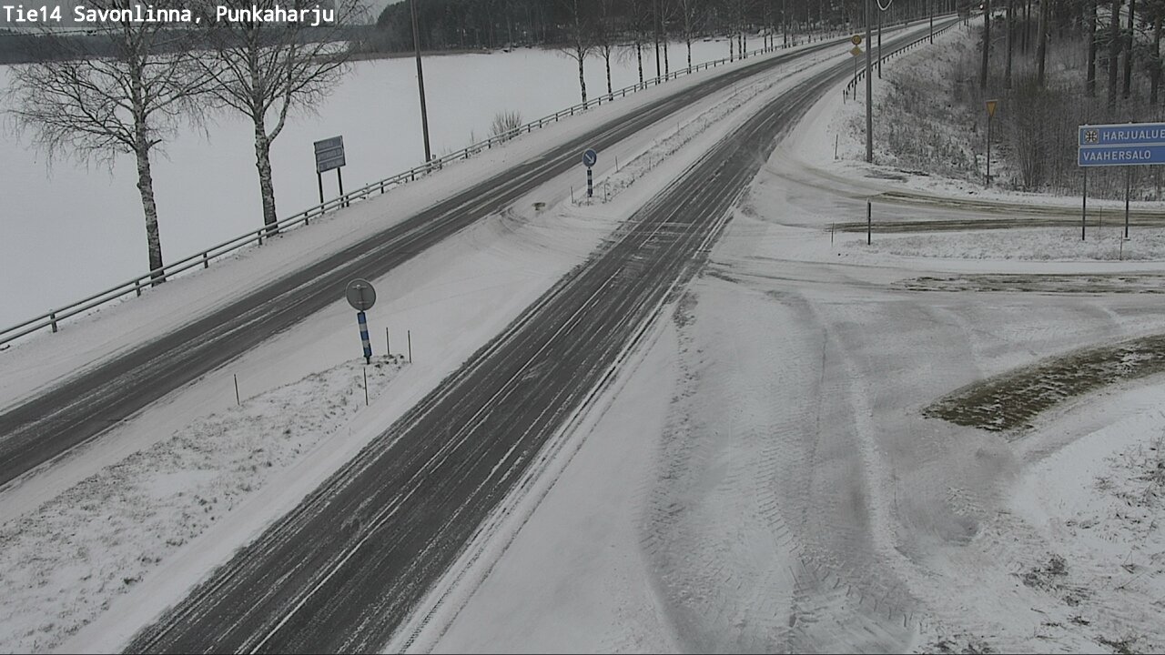 Weather Camera Image Väg 14 Savonlinna, Punkaharju, Savonlinna, Etelä-Savo