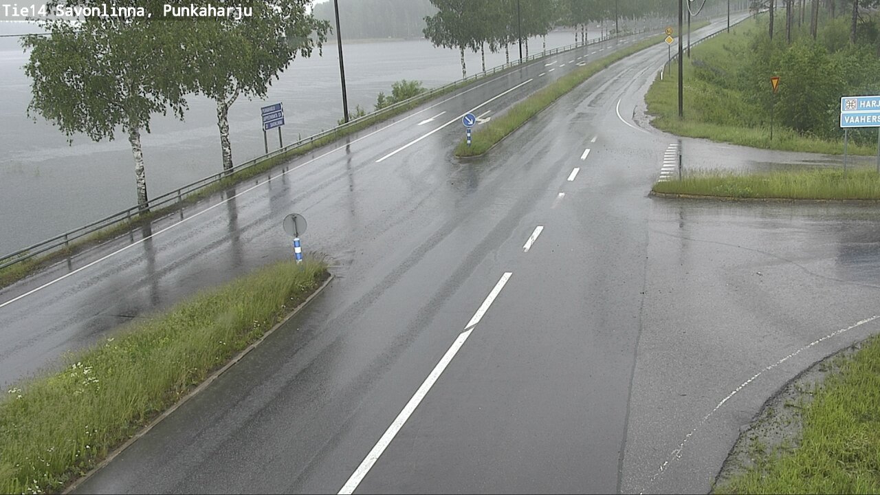 Weather Camera Image Väg 14 Savonlinna, Punkaharju, Savonlinna, Etelä-Savo