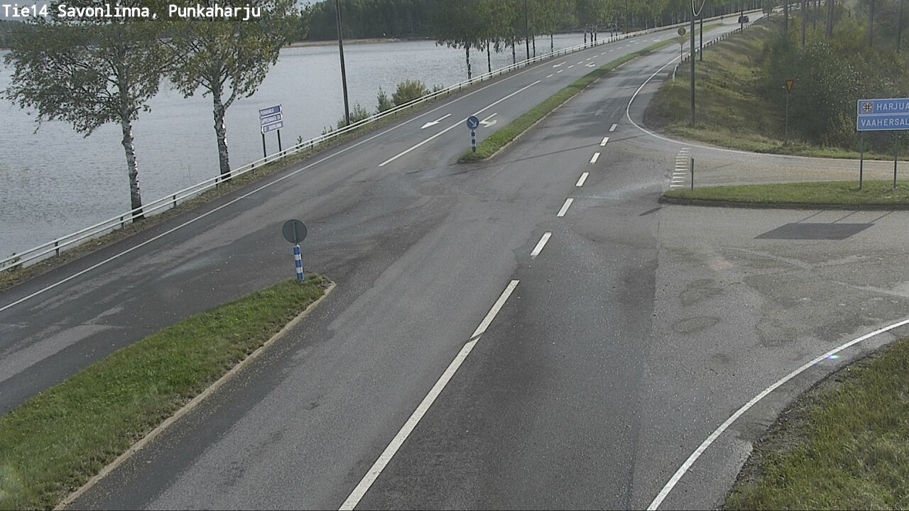 Weather Camera Image Väg 14 Savonlinna, Punkaharju, Savonlinna, Etelä-Savo