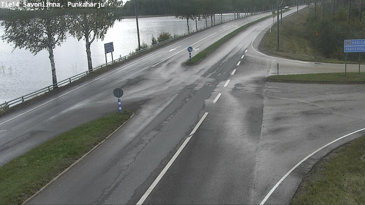Weather Camera Image Väg 14 Savonlinna, Punkaharju, Savonlinna, Etelä-Savo