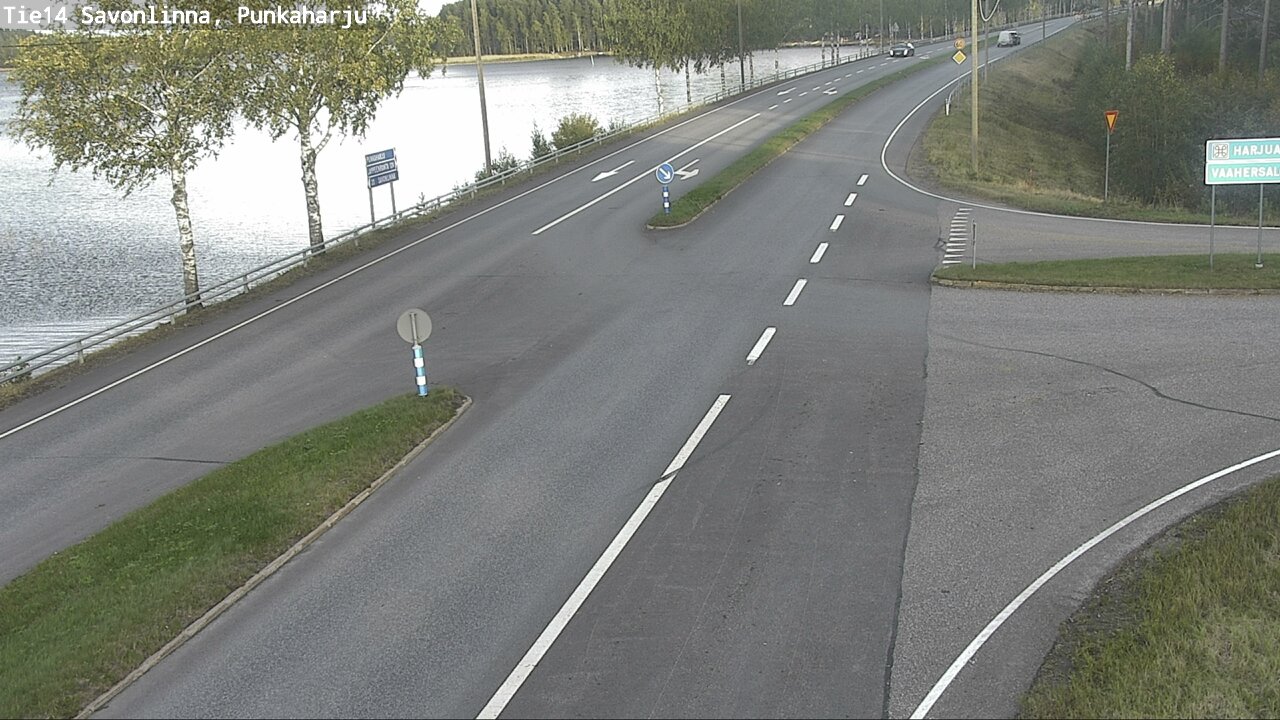Weather Camera Image Väg 14 Savonlinna, Punkaharju, Savonlinna, Etelä-Savo