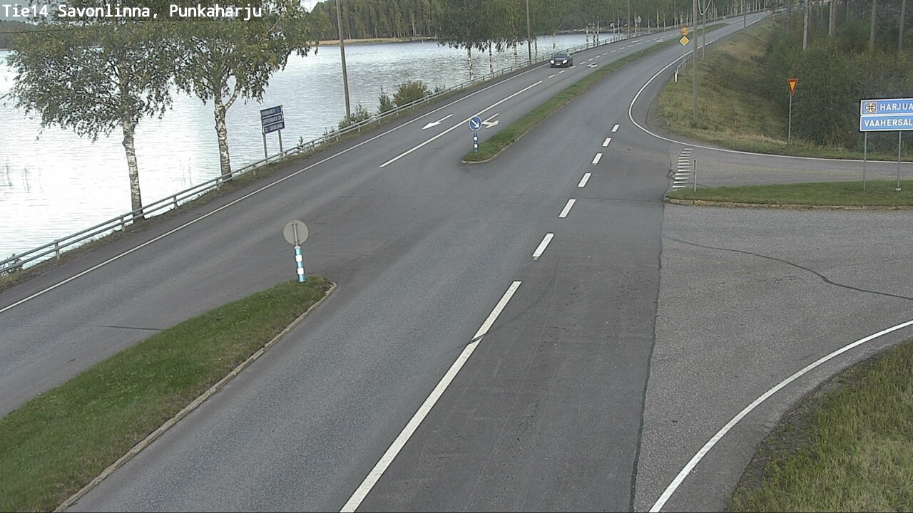 Weather Camera Image Väg 14 Savonlinna, Punkaharju, Savonlinna, Etelä-Savo