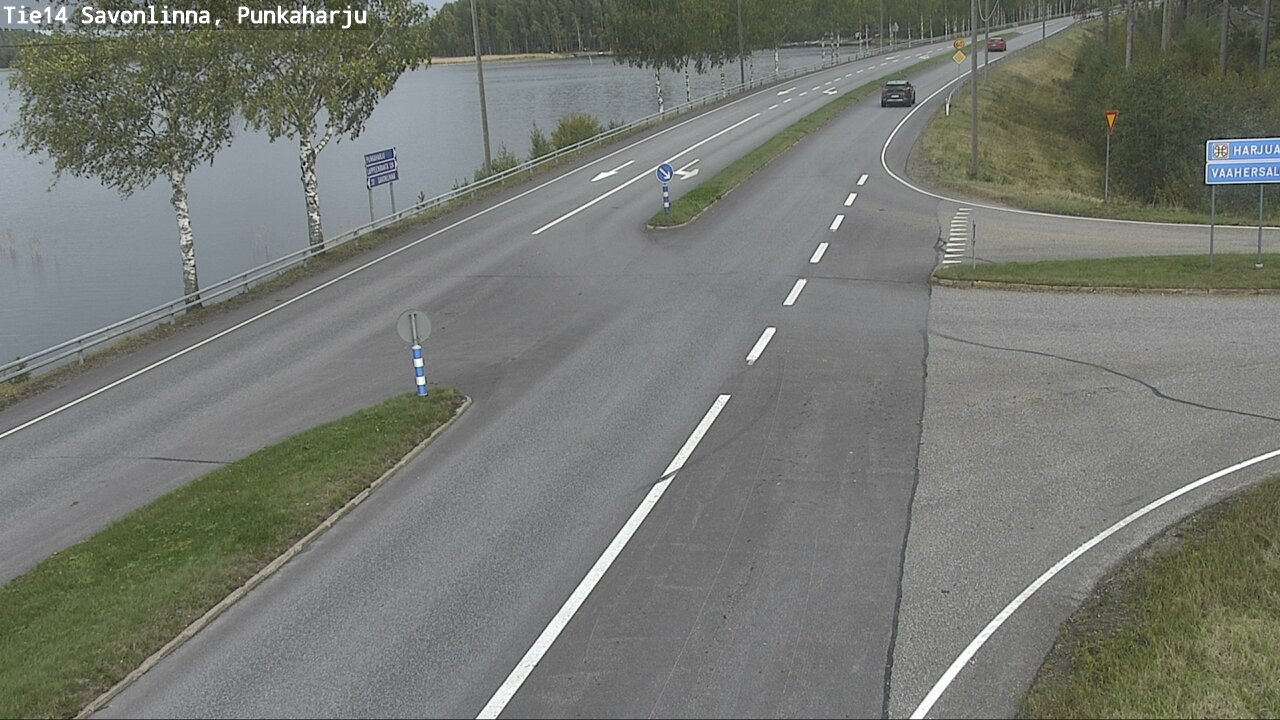 Weather Camera Image Väg 14 Savonlinna, Punkaharju, Savonlinna, Etelä-Savo