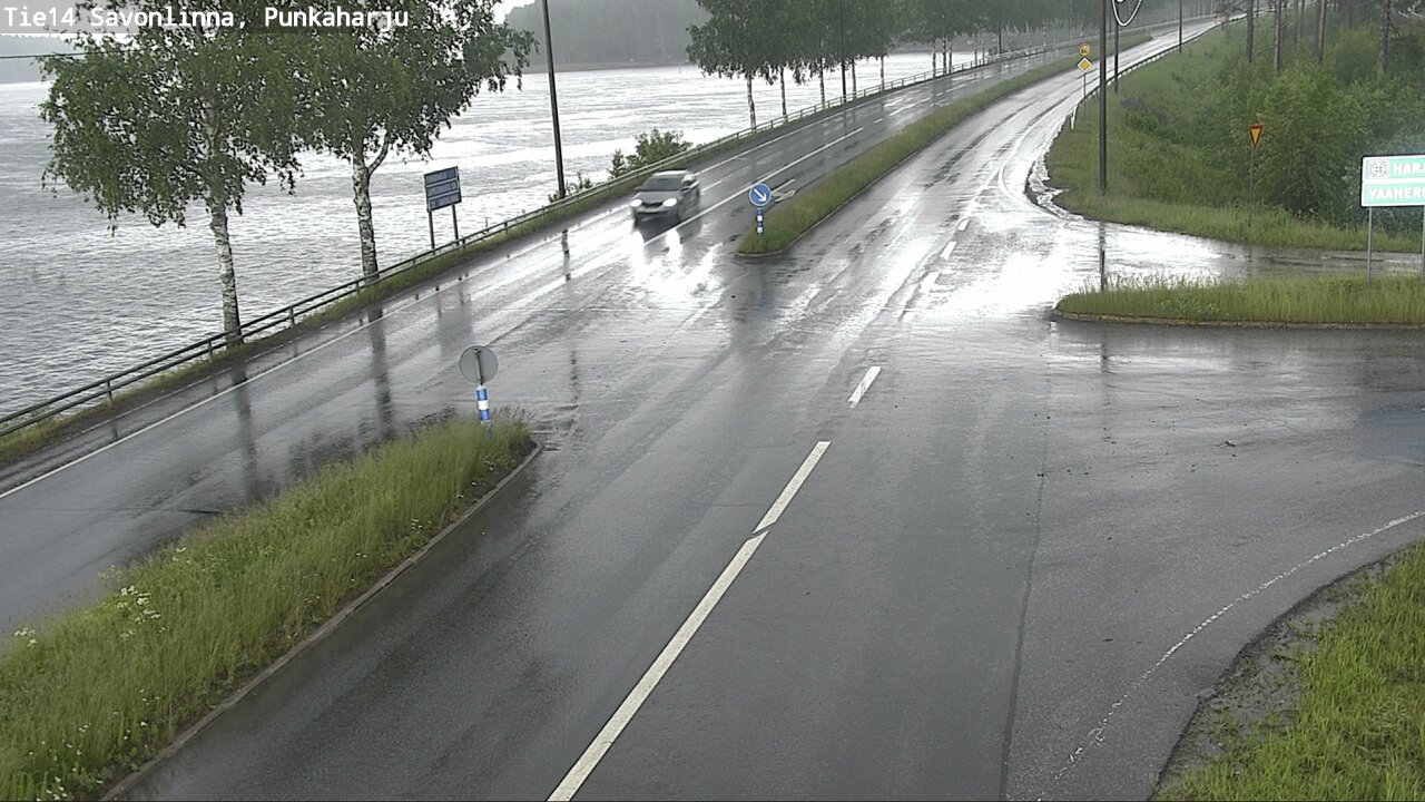 Weather Camera Image Väg 14 Savonlinna, Punkaharju, Savonlinna, Etelä-Savo