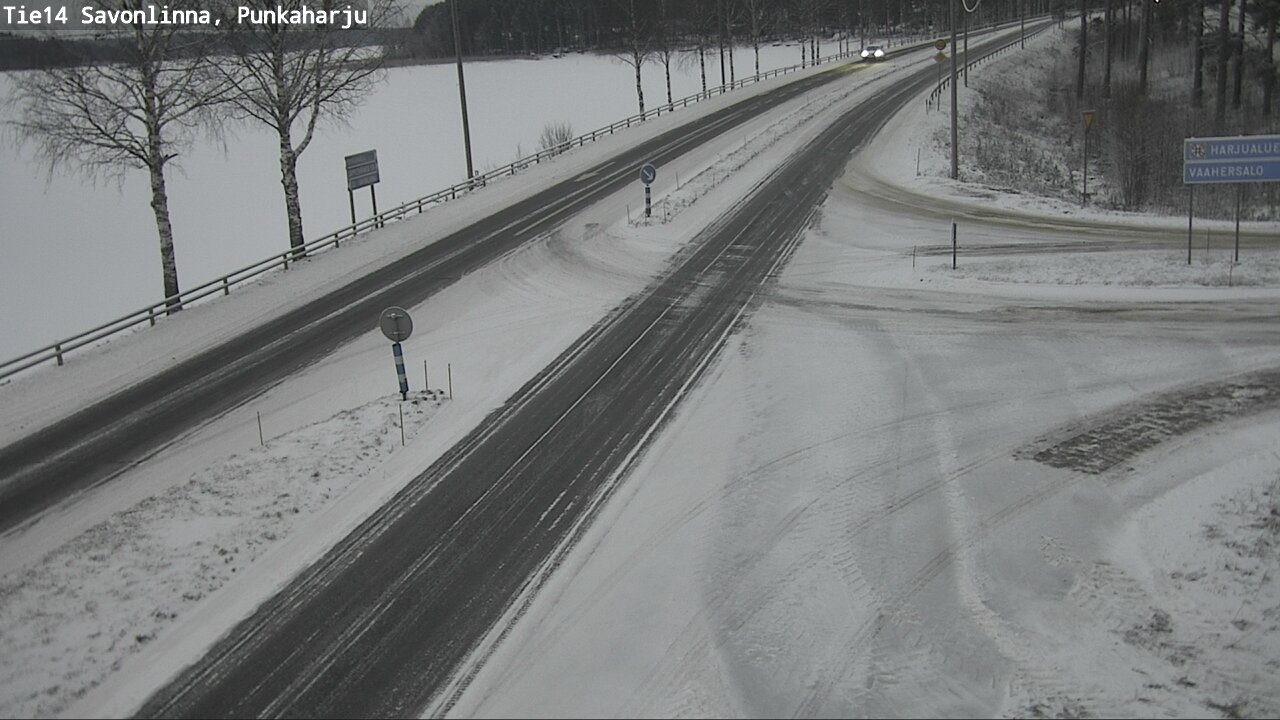Weather Camera Image Väg 14 Savonlinna, Punkaharju, Savonlinna, Etelä-Savo