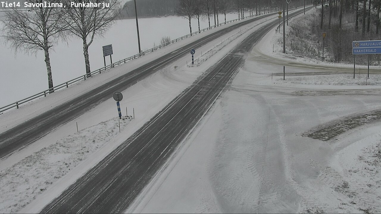 Weather Camera Image Väg 14 Savonlinna, Punkaharju, Savonlinna, Etelä-Savo