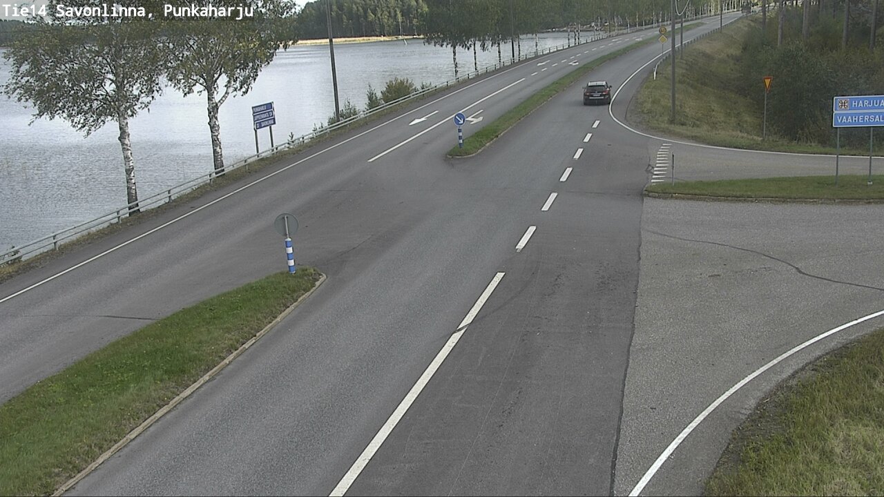 Weather Camera Image Väg 14 Savonlinna, Punkaharju, Savonlinna, Etelä-Savo
