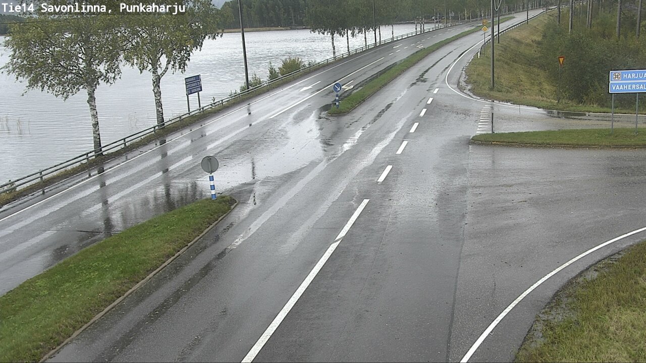 Weather Camera Image Väg 14 Savonlinna, Punkaharju, Savonlinna, Etelä-Savo