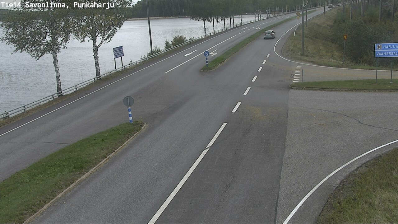 Weather Camera Image Väg 14 Savonlinna, Punkaharju, Savonlinna, Etelä-Savo