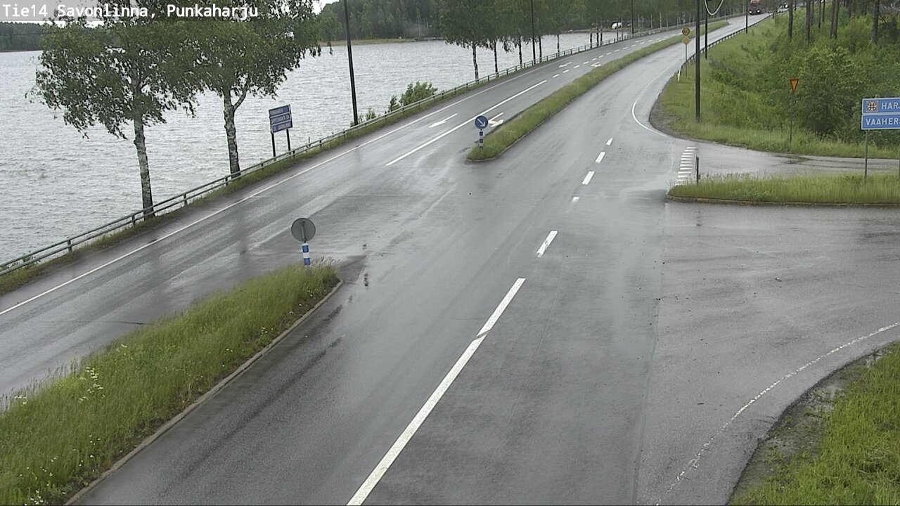 Weather Camera Image Väg 14 Savonlinna, Punkaharju, Savonlinna, Etelä-Savo