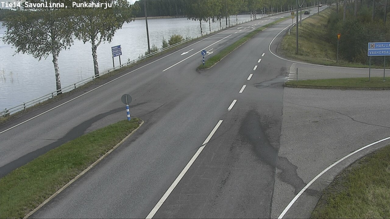 Weather Camera Image Väg 14 Savonlinna, Punkaharju, Savonlinna, Etelä-Savo