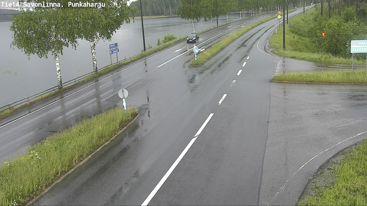 Weather Camera Image Väg 14 Savonlinna, Punkaharju, Savonlinna, Etelä-Savo