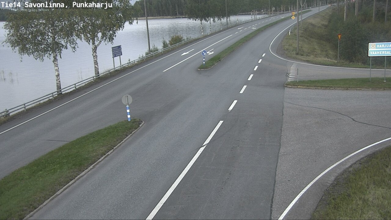 Weather Camera Image Väg 14 Savonlinna, Punkaharju, Savonlinna, Etelä-Savo