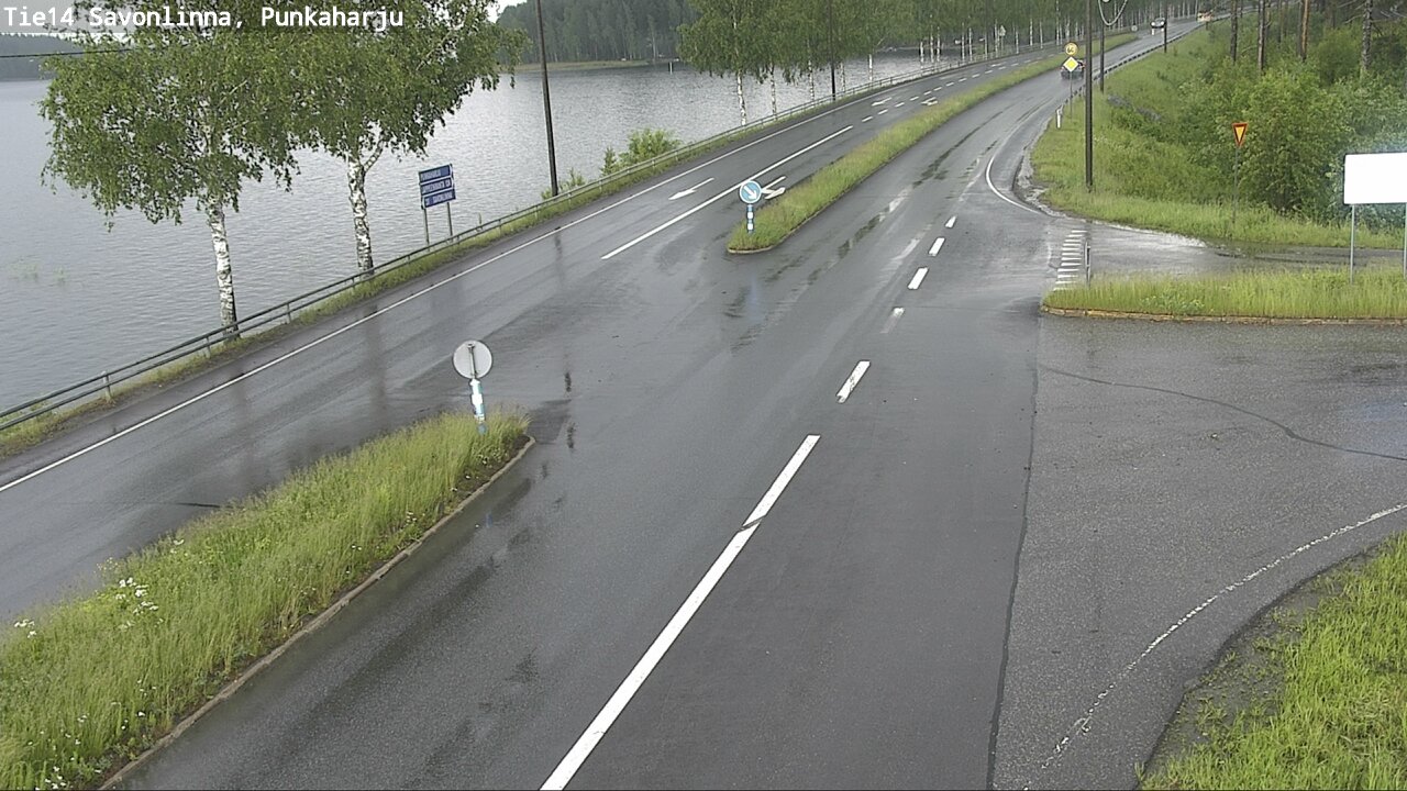 Weather Camera Image Väg 14 Savonlinna, Punkaharju, Savonlinna, Etelä-Savo