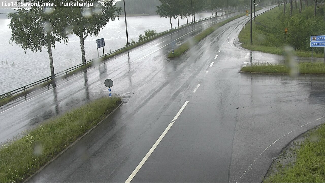Weather Camera Image Väg 14 Savonlinna, Punkaharju, Savonlinna, Etelä-Savo