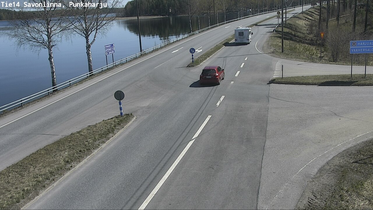 Weather Camera Image Väg 14 Savonlinna, Punkaharju, Savonlinna, Etelä-Savo
