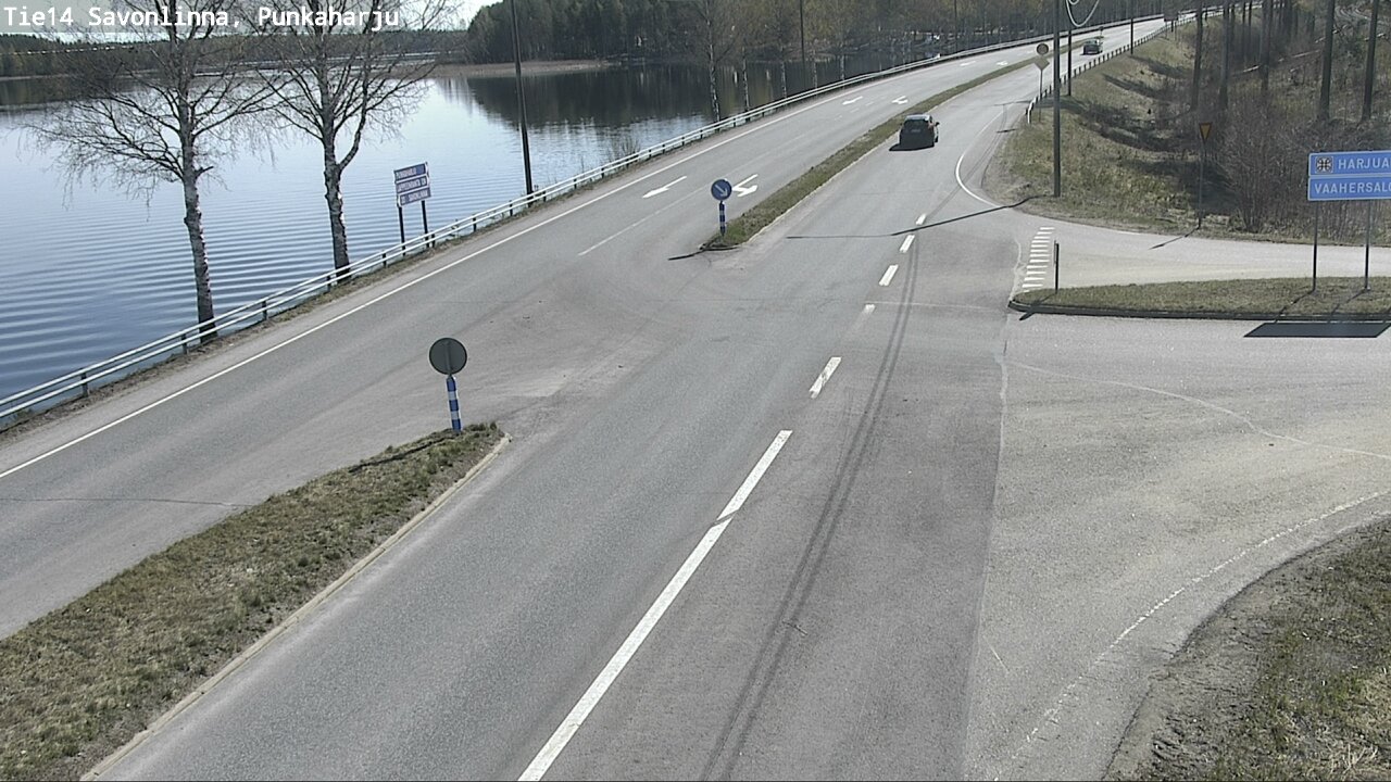 Weather Camera Image Väg 14 Savonlinna, Punkaharju, Savonlinna, Etelä-Savo