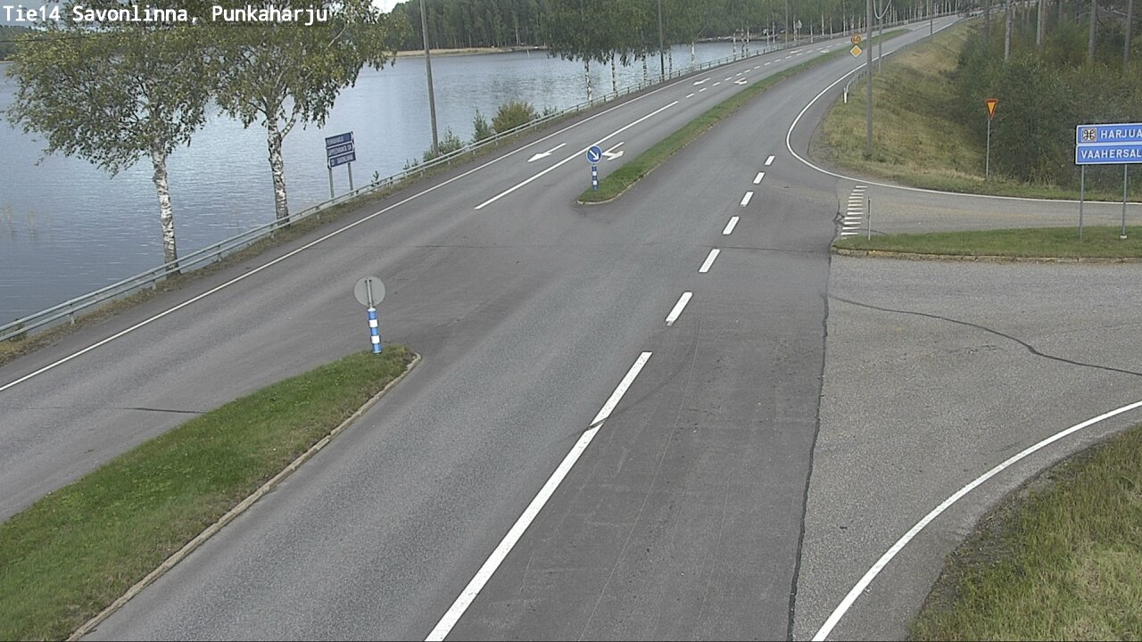 Weather Camera Image Väg 14 Savonlinna, Punkaharju, Savonlinna, Etelä-Savo
