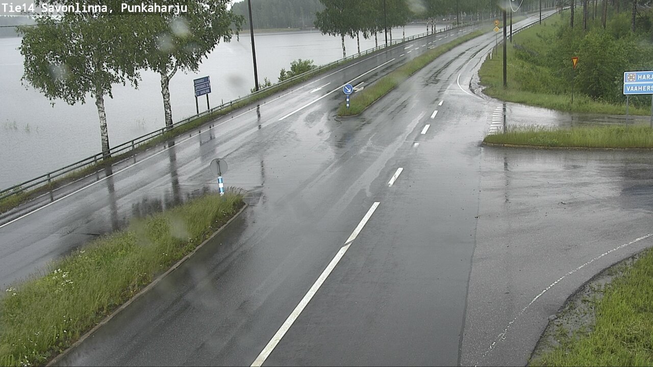 Weather Camera Image Väg 14 Savonlinna, Punkaharju, Savonlinna, Etelä-Savo