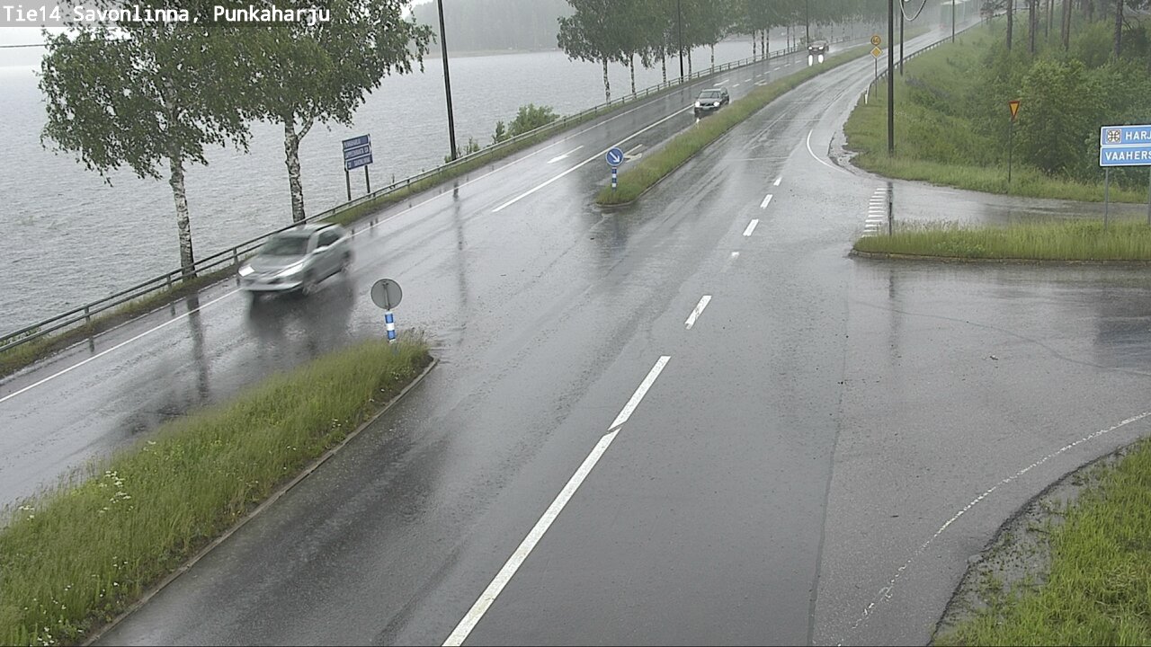 Weather Camera Image Väg 14 Savonlinna, Punkaharju, Savonlinna, Etelä-Savo