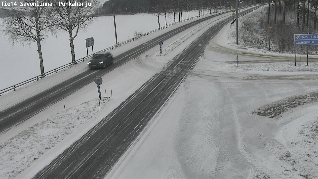 Weather Camera Image Väg 14 Savonlinna, Punkaharju, Savonlinna, Etelä-Savo