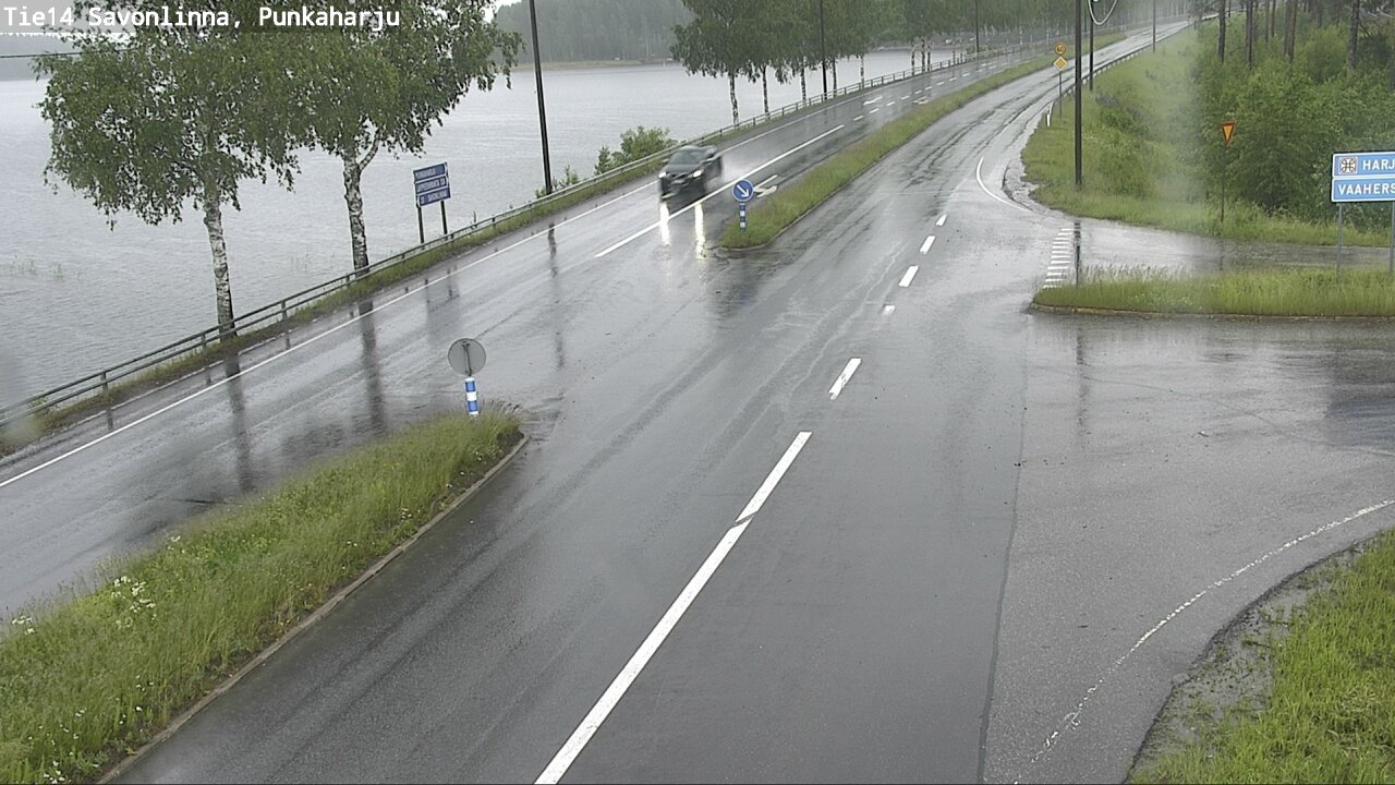 Weather Camera Image Väg 14 Savonlinna, Punkaharju, Savonlinna, Etelä-Savo