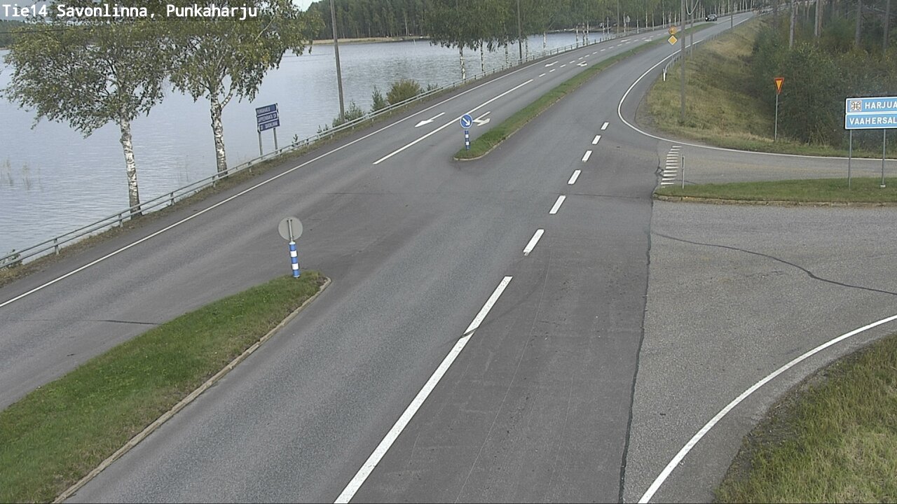 Weather Camera Image Väg 14 Savonlinna, Punkaharju, Savonlinna, Etelä-Savo