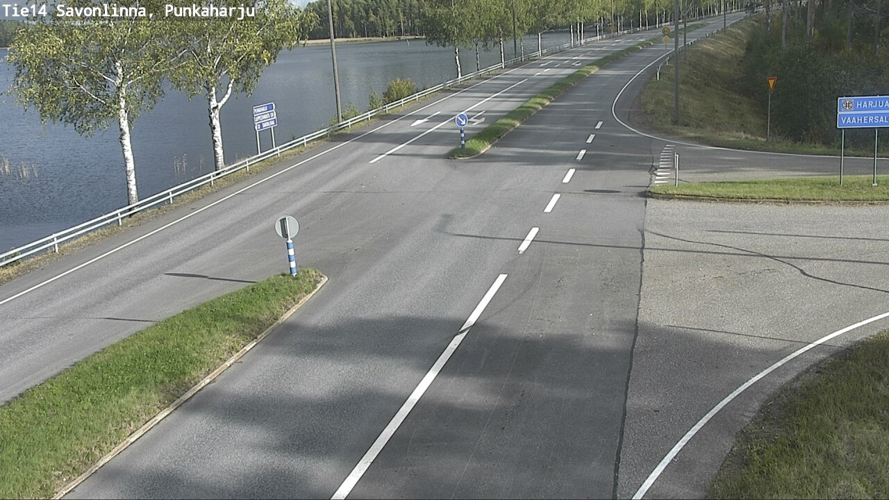 Weather Camera Image Väg 14 Savonlinna, Punkaharju, Savonlinna, Etelä-Savo