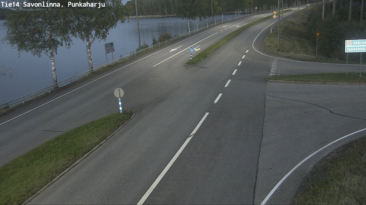 Weather Camera Image Väg 14 Savonlinna, Punkaharju, Savonlinna, Etelä-Savo