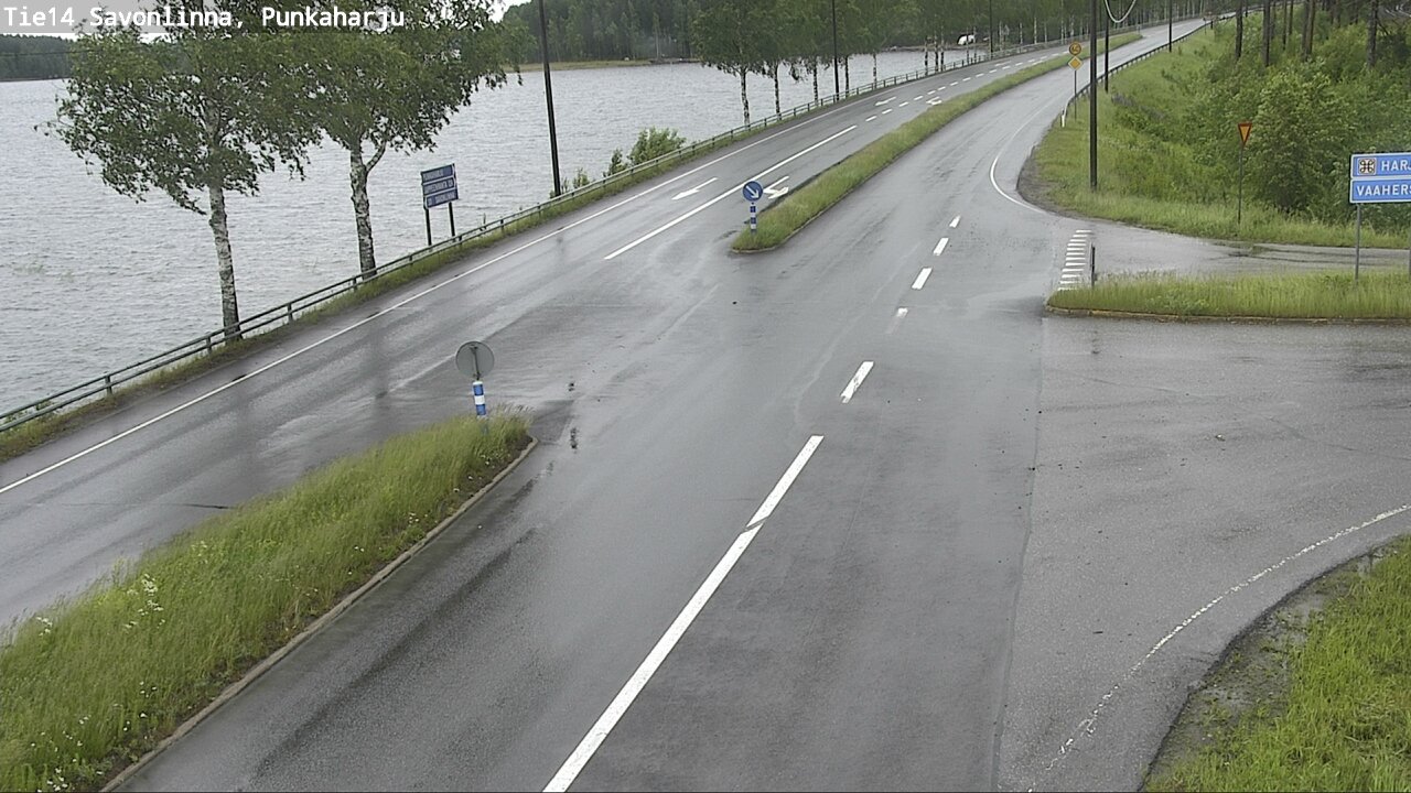 Weather Camera Image Väg 14 Savonlinna, Punkaharju, Savonlinna, Etelä-Savo