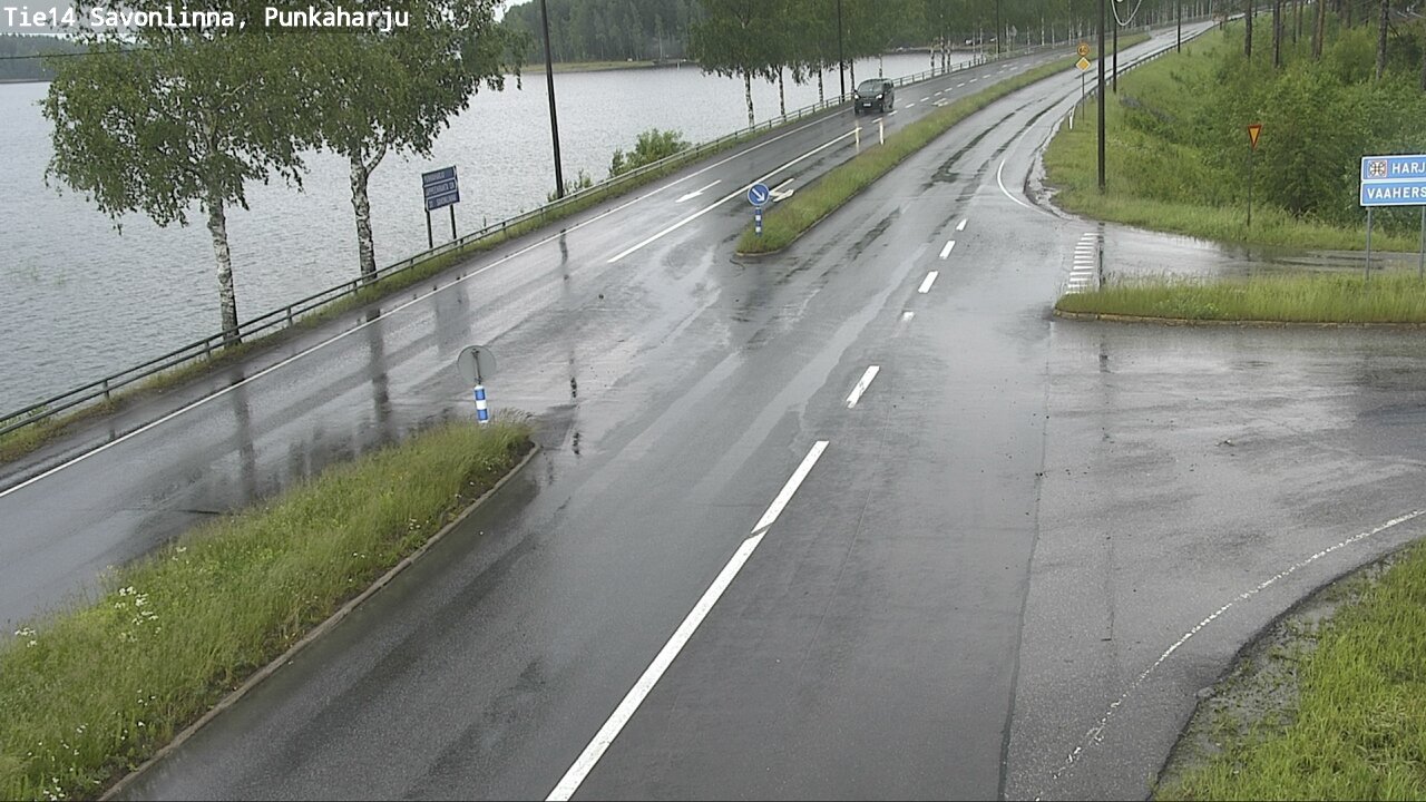 Weather Camera Image Väg 14 Savonlinna, Punkaharju, Savonlinna, Etelä-Savo