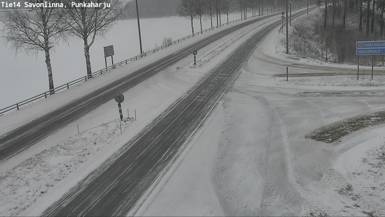 Weather Camera Image Väg 14 Savonlinna, Punkaharju, Savonlinna, Etelä-Savo