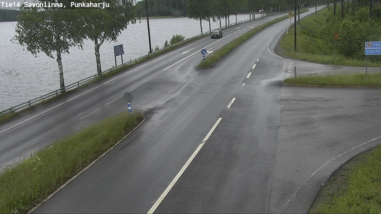 Weather Camera Image Väg 14 Savonlinna, Punkaharju, Savonlinna, Etelä-Savo