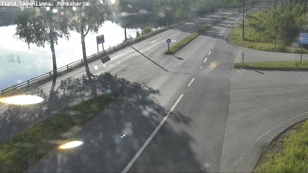 Weather Camera Image Väg 14 Savonlinna, Punkaharju, Savonlinna, Etelä-Savo