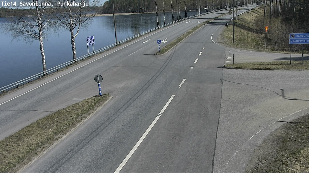 Weather Camera Image Väg 14 Savonlinna, Punkaharju, Savonlinna, Etelä-Savo