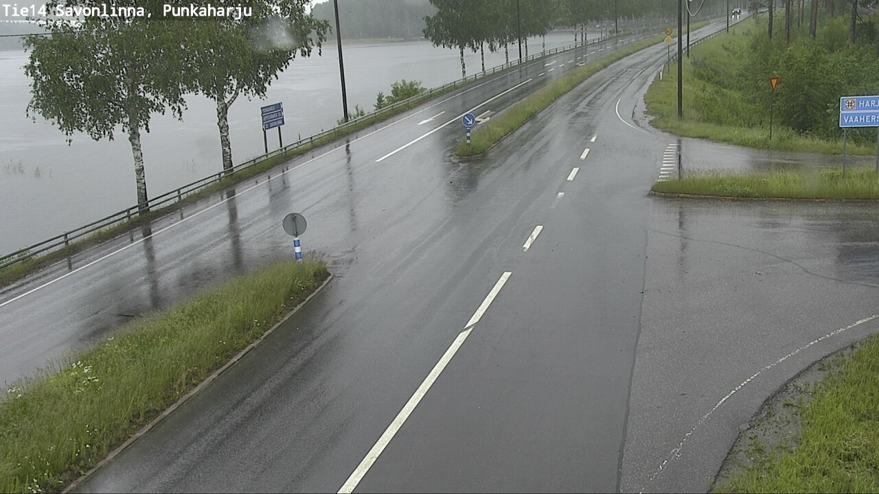 Weather Camera Image Väg 14 Savonlinna, Punkaharju, Savonlinna, Etelä-Savo