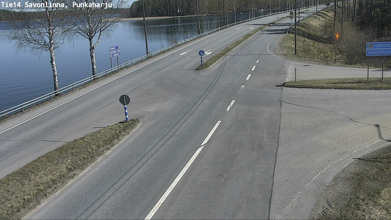 Weather Camera Image Väg 14 Savonlinna, Punkaharju, Savonlinna, Etelä-Savo