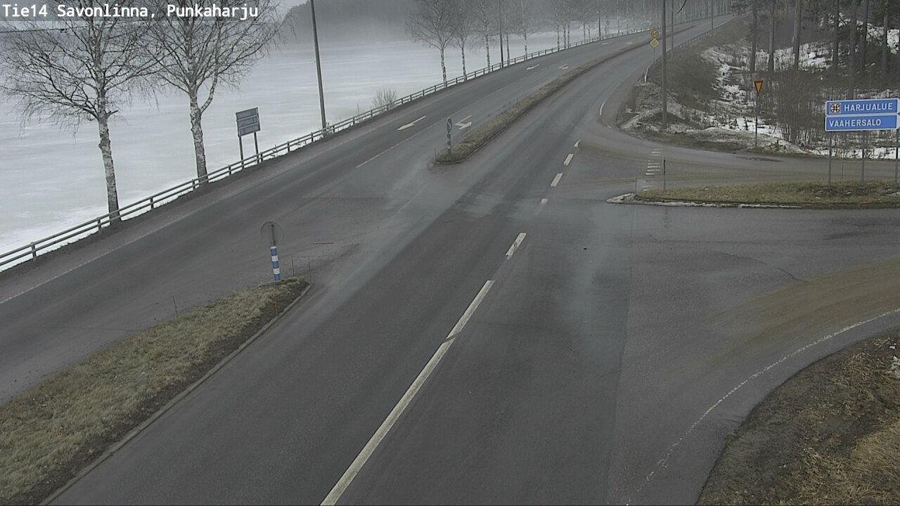 Weather Camera Image Väg 14 Savonlinna, Punkaharju, Savonlinna, Etelä-Savo