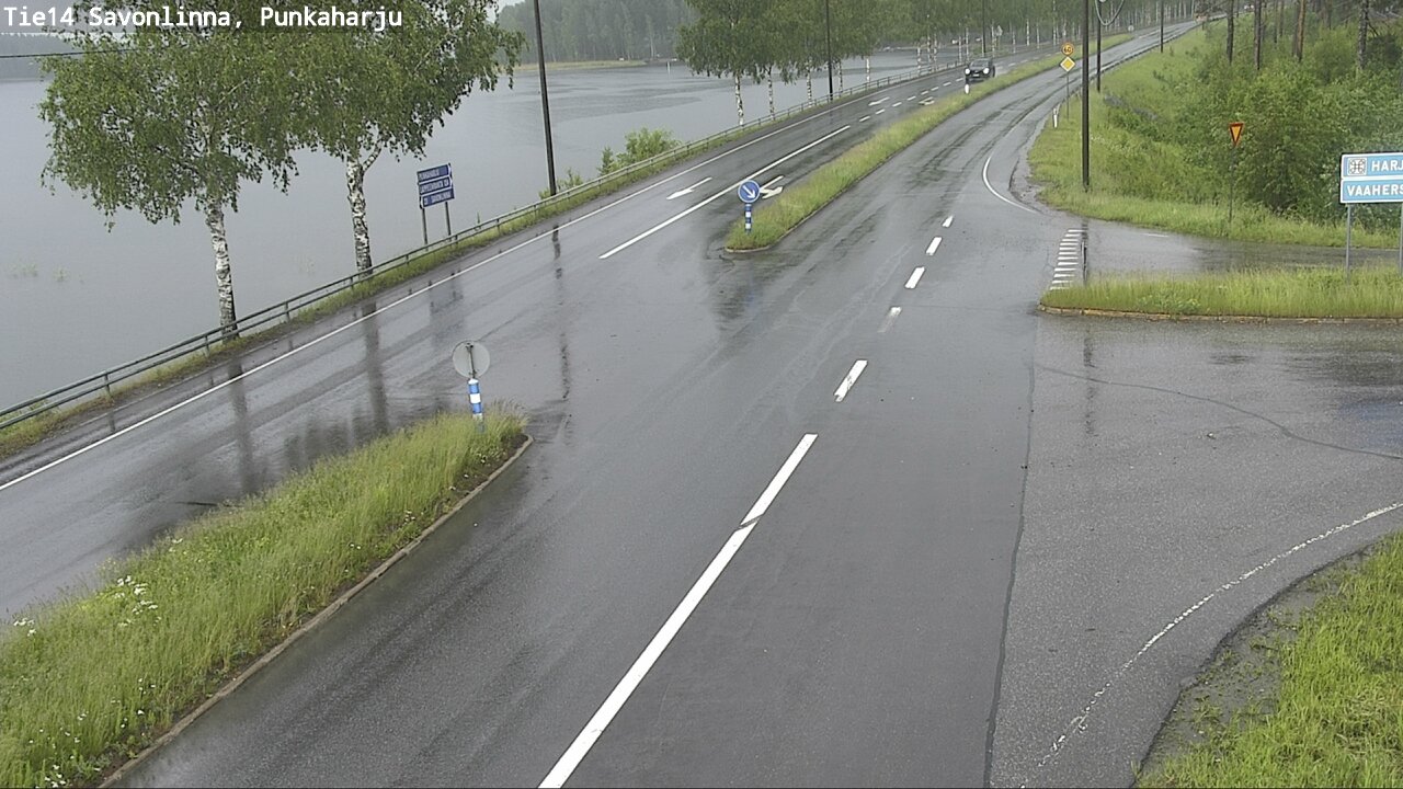 Weather Camera Image Väg 14 Savonlinna, Punkaharju, Savonlinna, Etelä-Savo